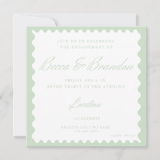 Invitation de la partie de l'engagement vert minim