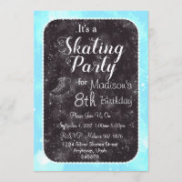 Invitation de la partie de patinage artistique