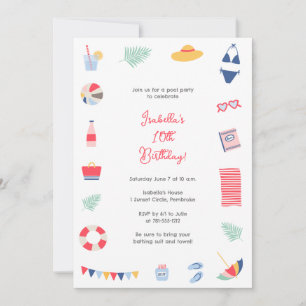 Invitation de la partie de pool