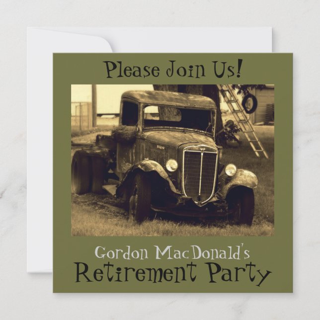 Invitation de la partie de retrait de camion d'ant (Devant)