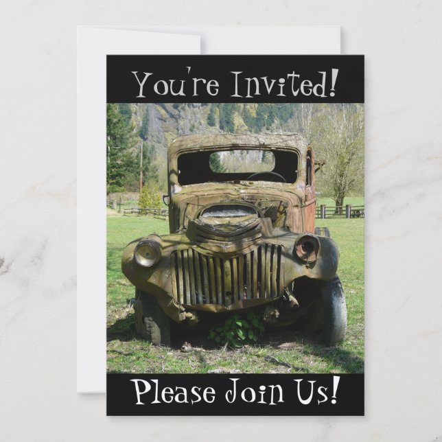 Invitation de la partie de retrait du camion Vinta (Devant)