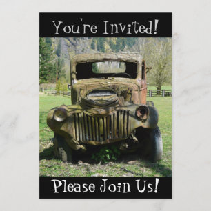 Invitation de la partie de retrait du camion Vinta