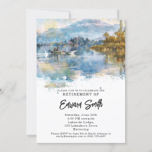 Invitation de la partie de retraite de pêche