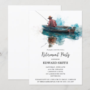 Invitation de la partie de retraite de pêche