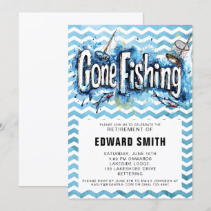 Invitation de la partie de retraite de pêche