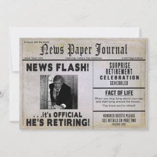 Invitation de la partie de retraite - INSÉRER PHOT