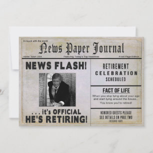 Invitation de la partie de retraite - INSÉRER PHOT