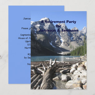 Invitation de la partie de retraite, montagnes