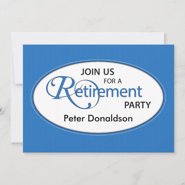 Invitation de la partie de retraite Personnaliser  (Devant)