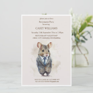 Invitation de la partie de retraite - Une souris a