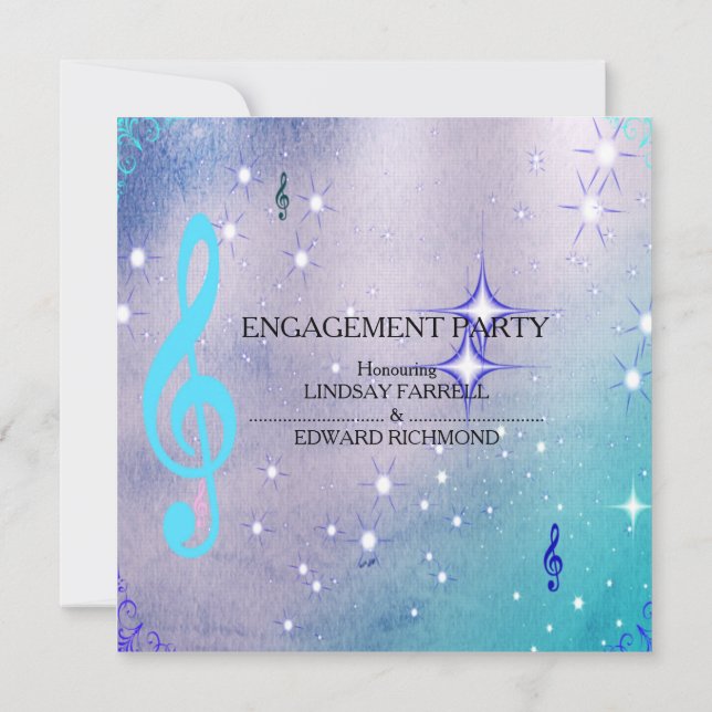 Invitation de la partie d'engagement (Dos)