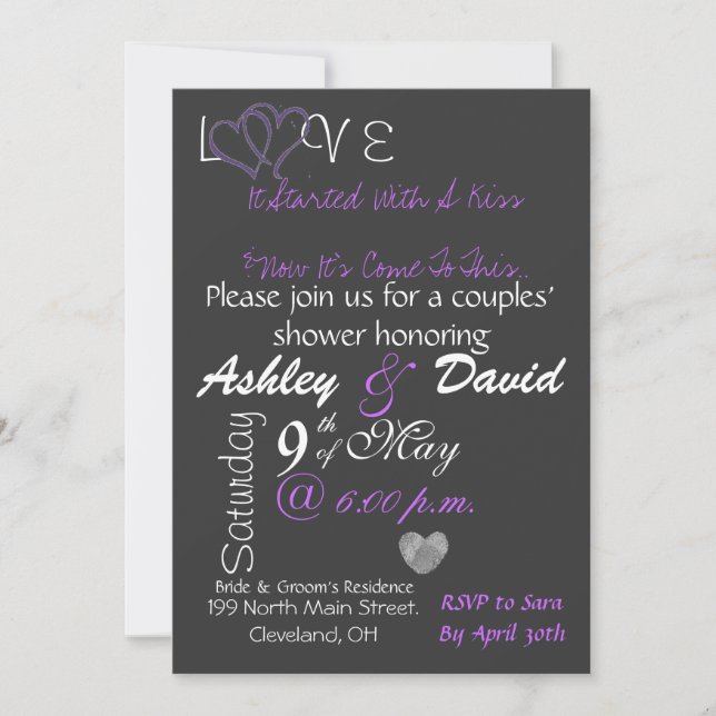 Invitation de la partie d'engagement ! (Devant)