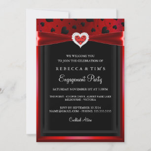Invitation de la partie d'engagement aimée