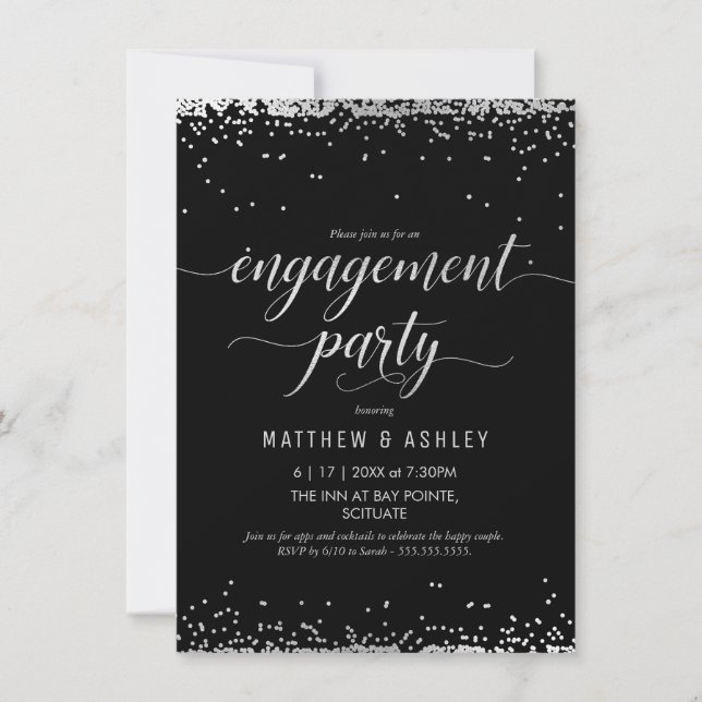 Invitation de la partie d'engagement, Argent éléga (Devant)