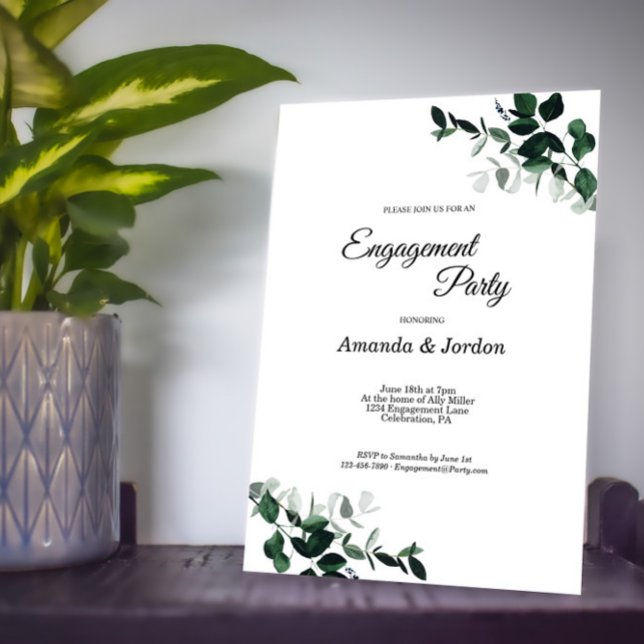 Invitation de la partie d'engagement botanique neu (Créateur téléchargé)