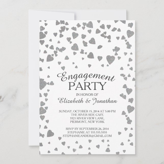 Invitation de la partie d'engagement cardiaque Con (Devant)