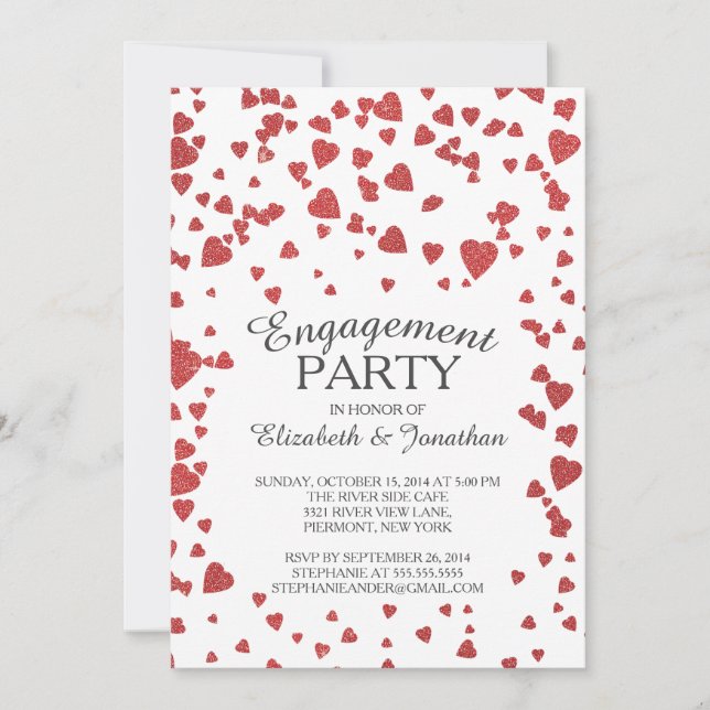 Invitation de la partie d'engagement cardiaque Con (Devant)