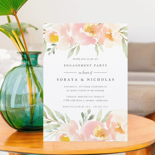 Invitation de la partie d'engagement de Airy Flora (Créateur téléchargé)