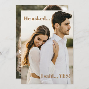 Invitation de la partie d'engagement de deux photo