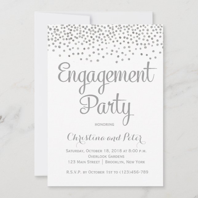 Invitation de la partie d'engagement de Foil Faux  (Devant)