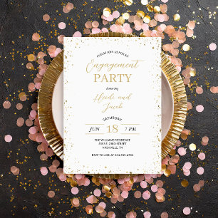 Invitation de la partie d'engagement de Glitz mode