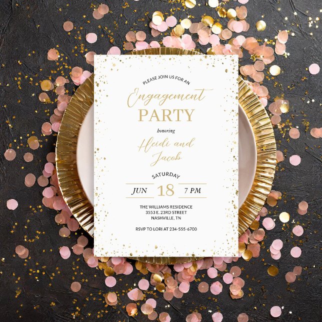 Invitation de la partie d'engagement de Glitz mode (Créateur téléchargé)