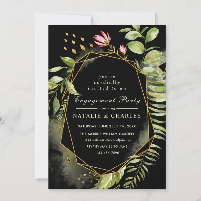 Invitation de la partie d'engagement de la couronn (Devant)