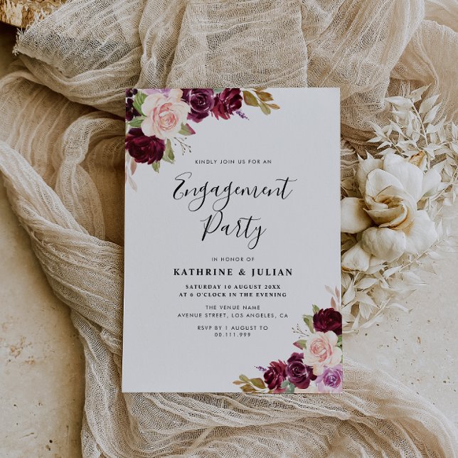 invitation de la partie d'engagement de la couronn (Créateur téléchargé)