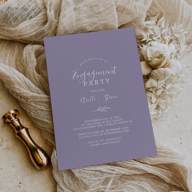 Invitation de la partie d'engagement de la feuille (Créateur téléchargé)