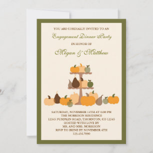 Invitation de la partie d'engagement des Citrouill