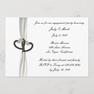Invitation de la partie d'engagement Diamant noir 