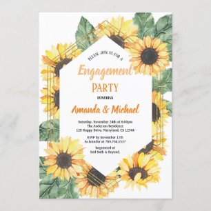 Invitation de la partie d'engagement du tournesol