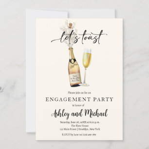 Invitation de la partie d'engagement en Champagne 