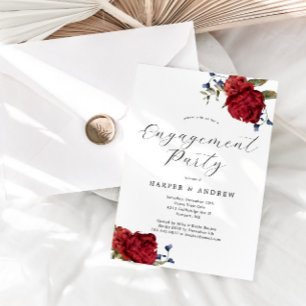 Invitation de la partie d'engagement florale de la