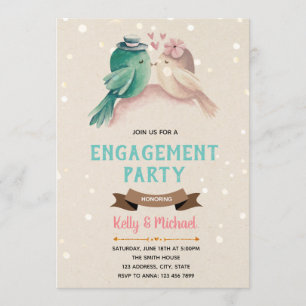 Invitation de la partie d'engagement Inséparable