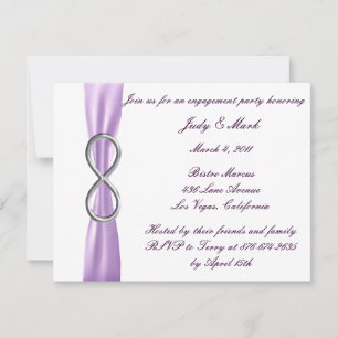 Invitation de la partie d'engagement Lavender Infi