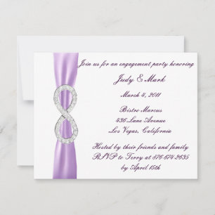 Invitation de la partie d'engagement Lavender Infi