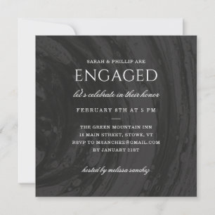 Invitation de la partie d'engagement marbrée - Noi