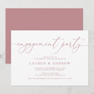 Invitation de la partie d'engagement minimaliste d
