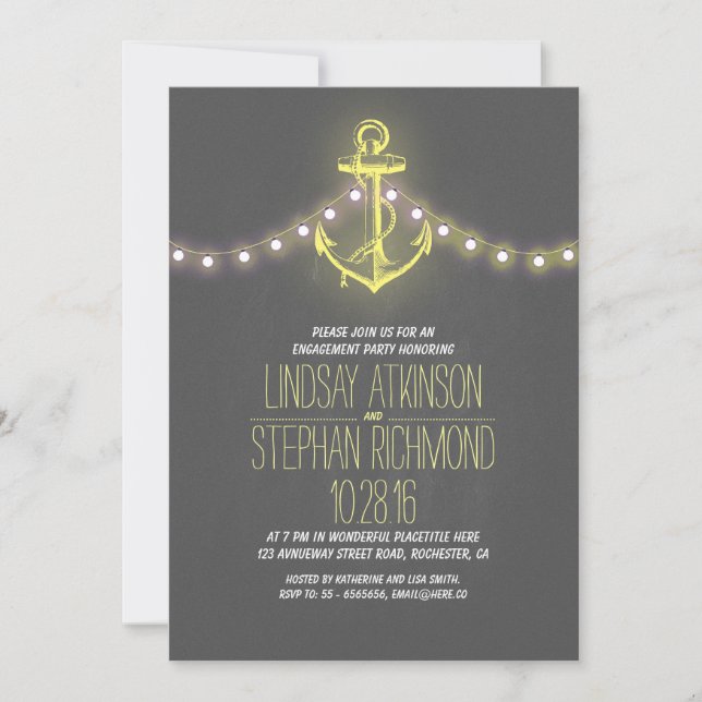invitation de la partie d'engagement nautique du t (Devant)