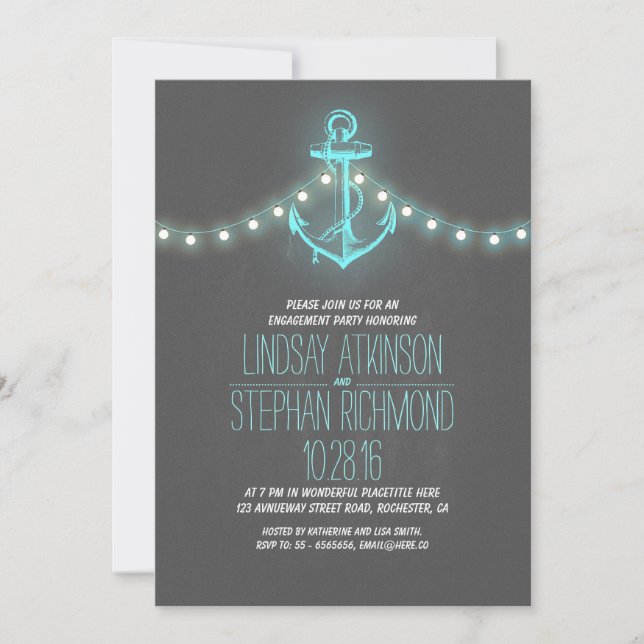invitation de la partie d'engagement nautique du t (Devant)