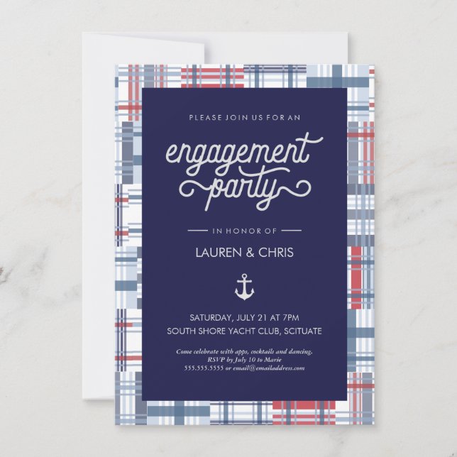 Invitation de la partie d'engagement - Nautique, é (Devant)