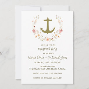 Invitation de la partie d'engagement nautique roma