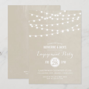 Invitation de la partie d'engagement Pearl String 