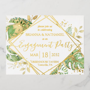 Invitation de la partie d'engagement Tropical mode