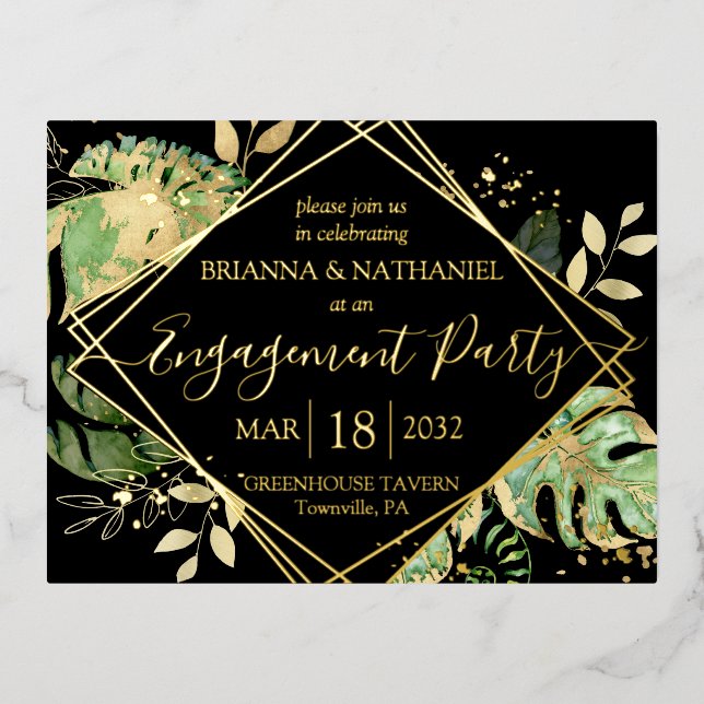 Invitation de la partie d'engagement Tropical mode (Recto)
