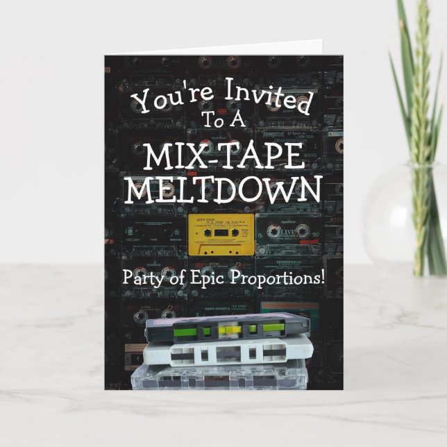 Invitation de la partie épique MixTape Meltdown de (Devant)