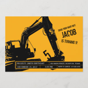 Invitation de la partie excavatrice pour la partie