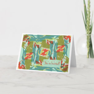 Invitation de la partie générale Design d'art Abst