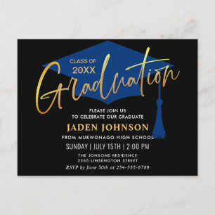 Invitation de la partie minimaliste moderne de gra